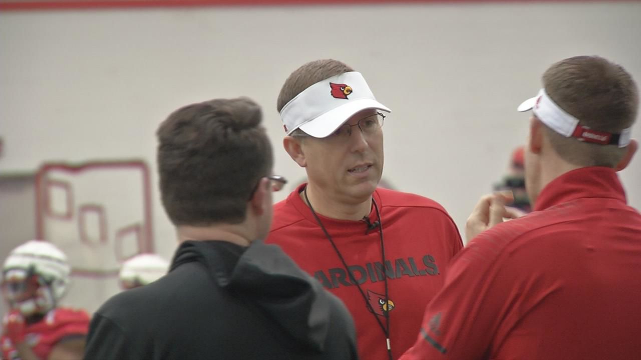 Satterfield at U of L practice